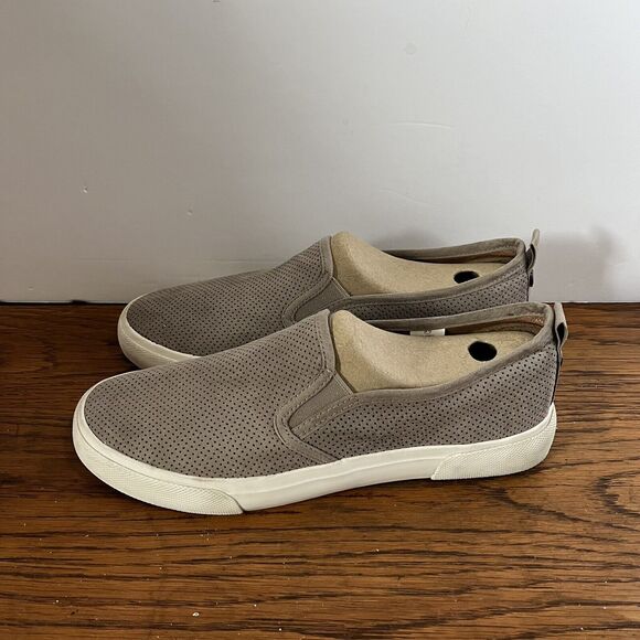 Tommy Bahama Loafers Perforated Taupe Women's 8.5 Boat Shoes Sneakers Neutrals - Picture 3 of 10